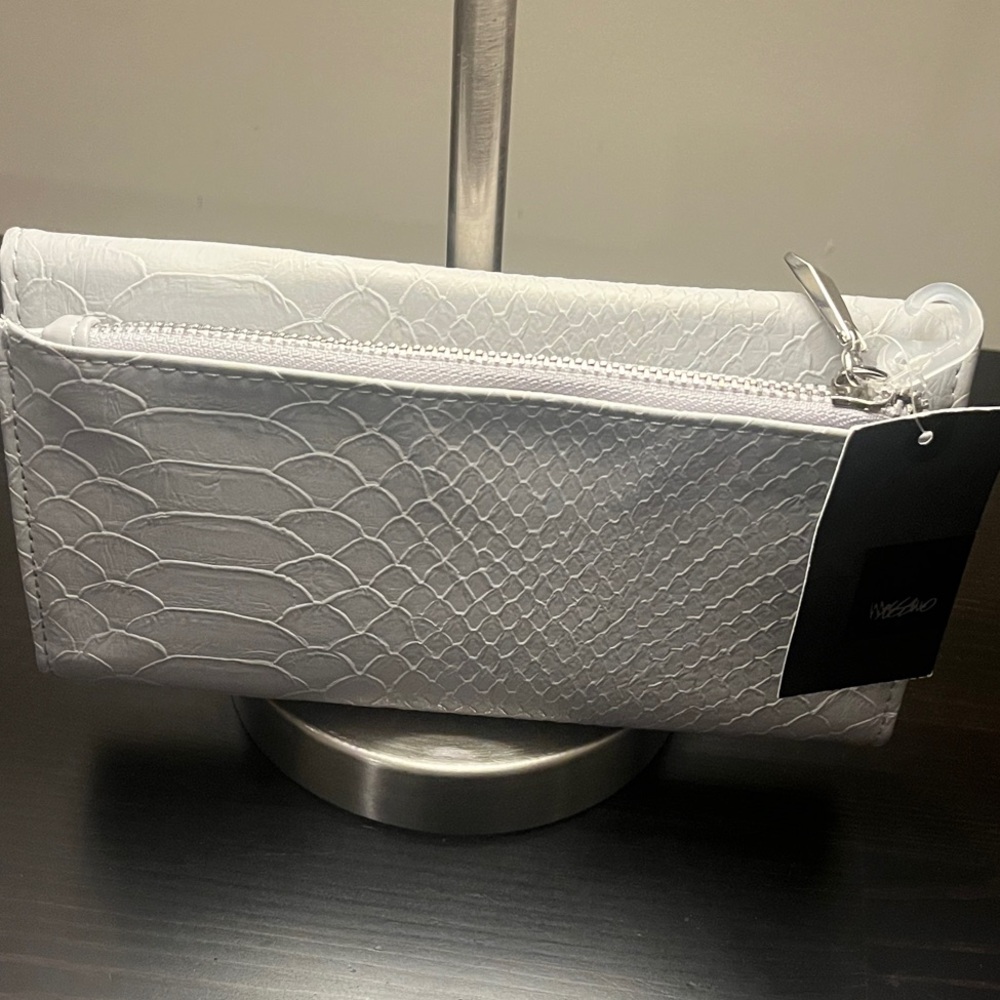 Gray Textured Clutch